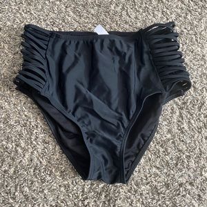 High rise bikini bottoms